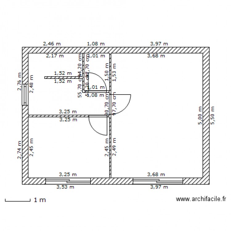 GITE. Plan de 0 pièce et 0 m2