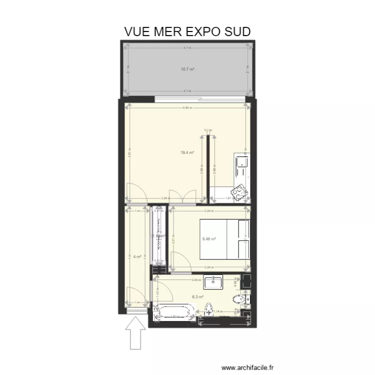 F1 Les Gallets. Plan de 