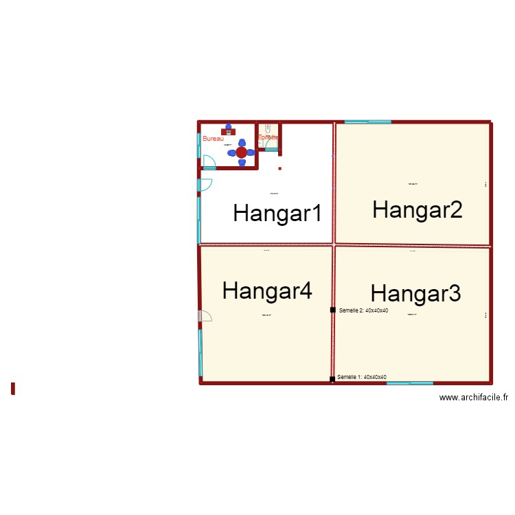 partition q10. Plan de 6 pièces et 421 m2