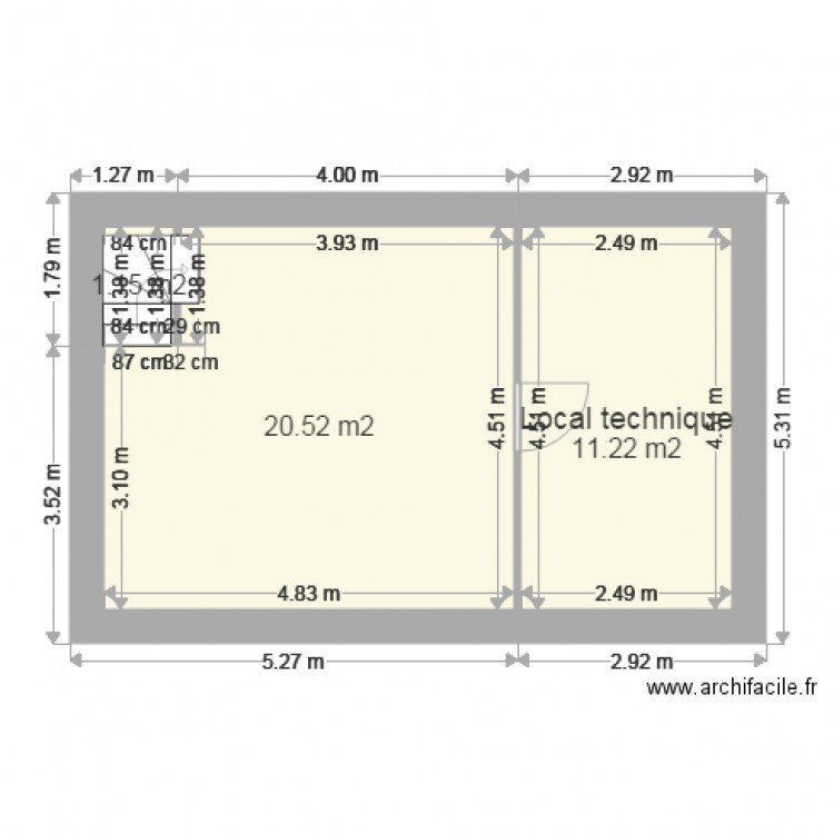 CARRY sous sol. Plan de 0 pièce et 0 m2