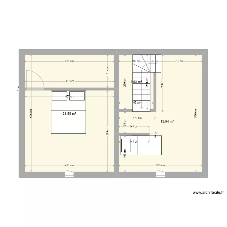 Etage Pont de la lune. Plan de 