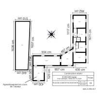 Plan de la maison EXISTANTE 2