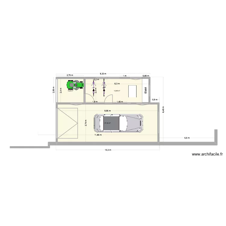 Plan Annexe Linkin futur. Plan de 3 pièces et 59 m² Plan Annexe Linkin futur. Plan de 3 pièces et 59 m²
