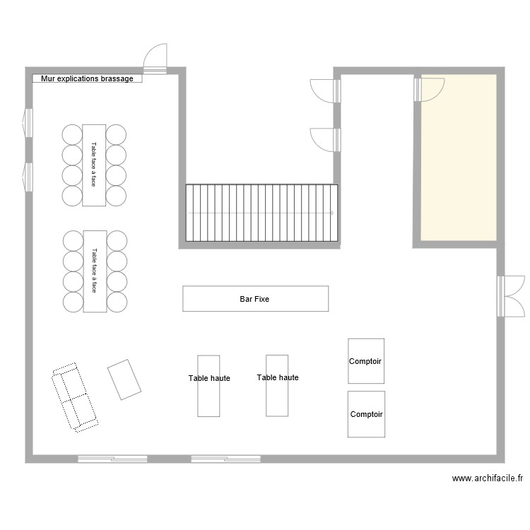 RDC. Plan de 0 pièce et 0 m2