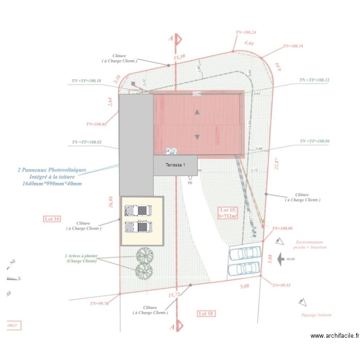 Garage 1. Plan de 0 pièce et 0 m2