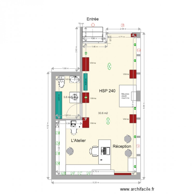 RDP Informatique. Plan de 0 pièce et 0 m2