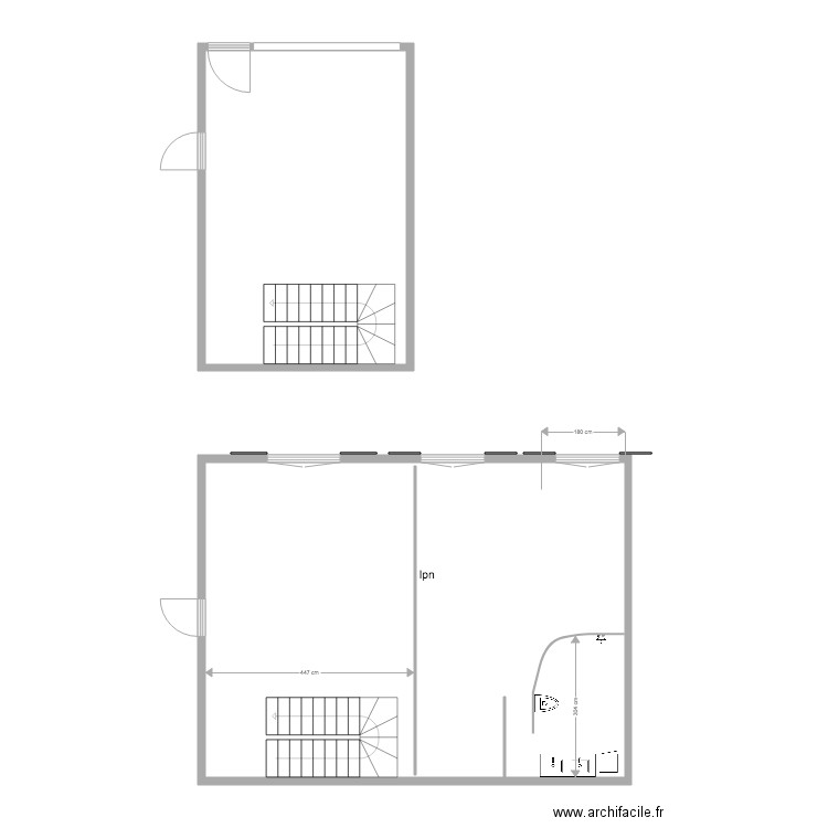 comble. Plan de 0 pièce et 0 m2