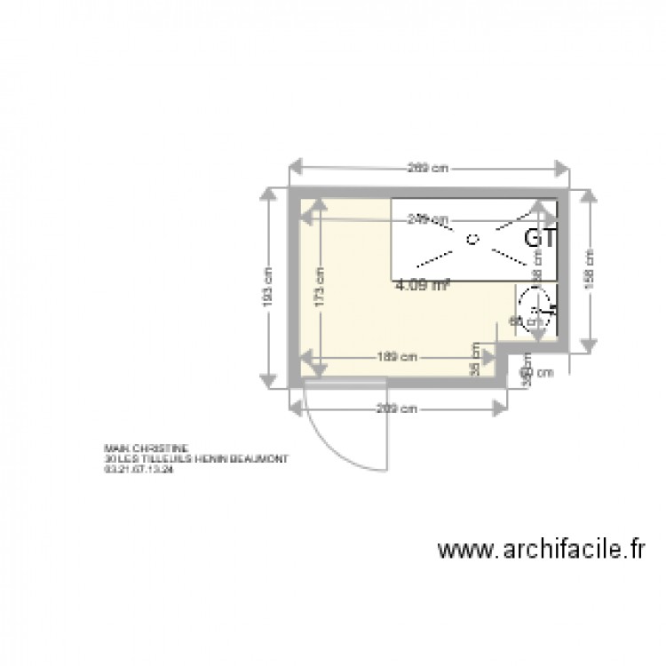 MAIK CHISTINE . Plan de 0 pièce et 0 m2