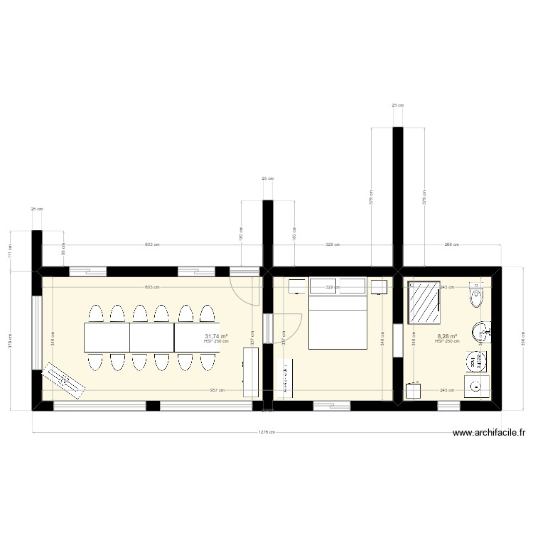 PLAN AGRANDISSEMENT FRANCOIS vrai. Plan de 0 pièce et 0 m2