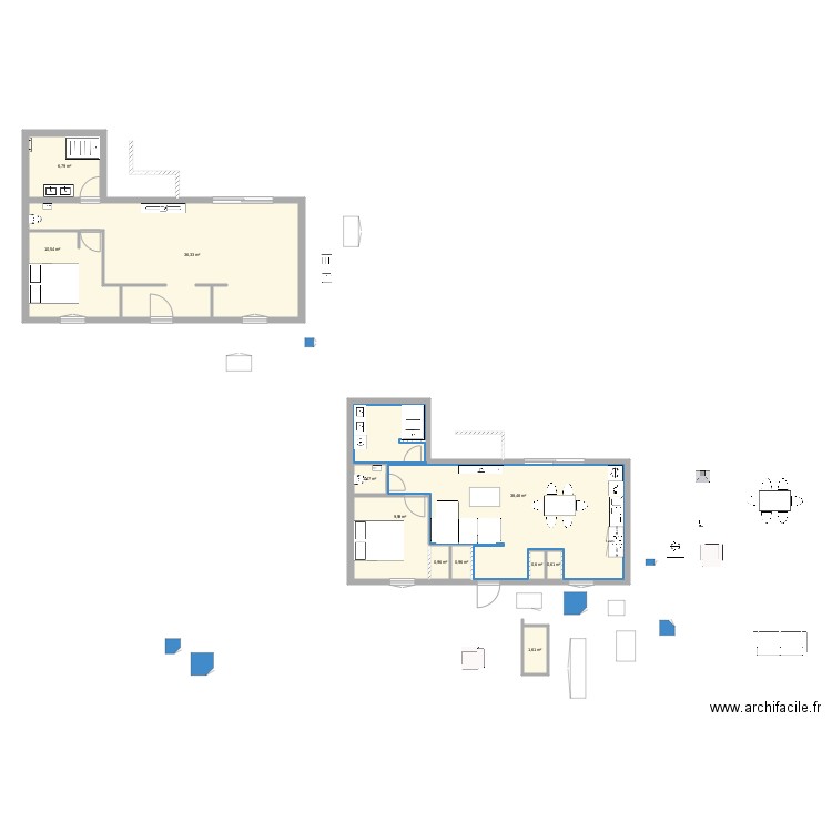 Montchanin 2. Plan de 11 pièces et 108 m2