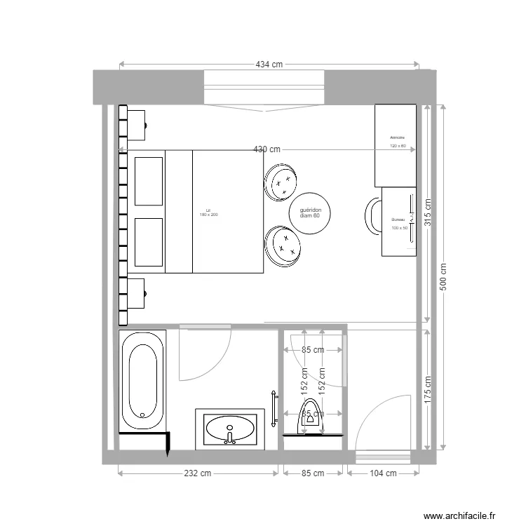 ETAGE     CHAMBRE 20. Plan de 