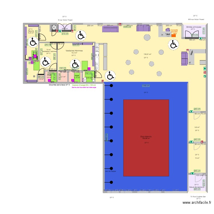 PARTNER S AVENTURE APRES TRAVAUX ESPACES ROTATION 2eme dossier. Plan de 16 pièces et 395 m2