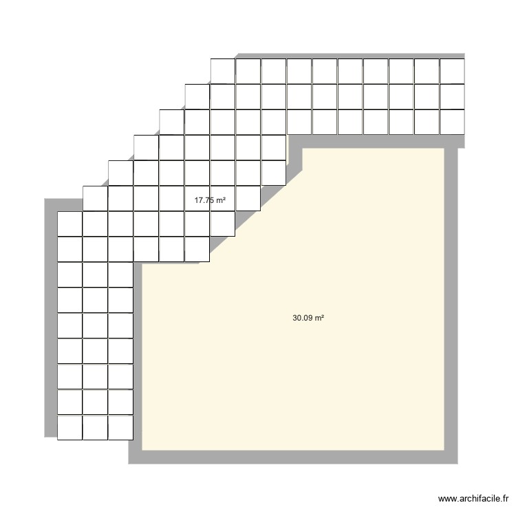 Balcon 50x50. Plan de 0 pièce et 0 m2