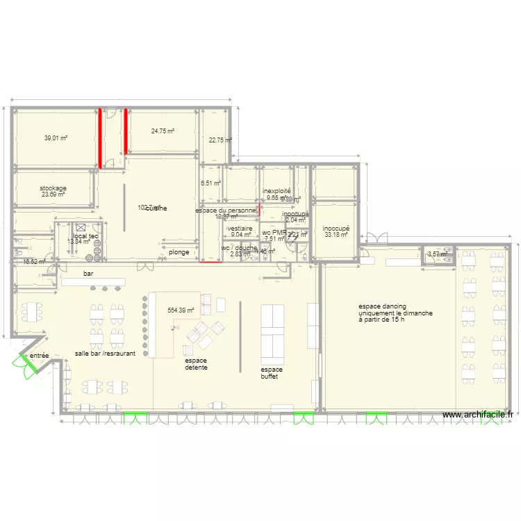 plan lanester  dancing . Plan de 