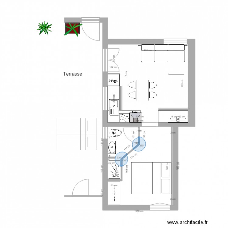 Gîtes Zalana Aléria . Plan de 0 pièce et 0 m2