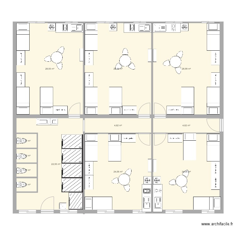 blocs 002. Plan de 0 pièce et 0 m2