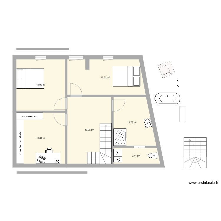 Rez de chaussée 2. Plan de 0 pièce et 0 m2