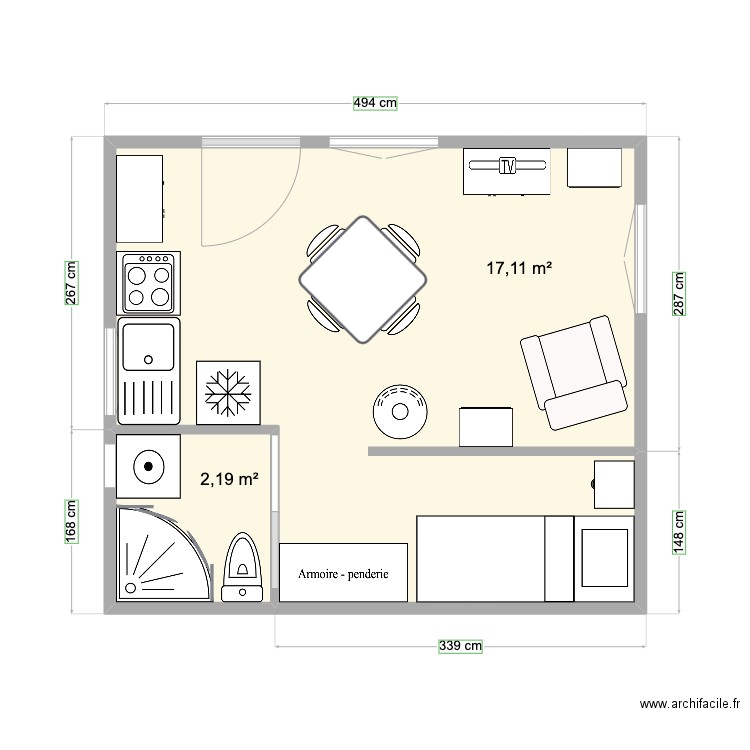 tuyo . Plan de 0 pièce et 0 m2