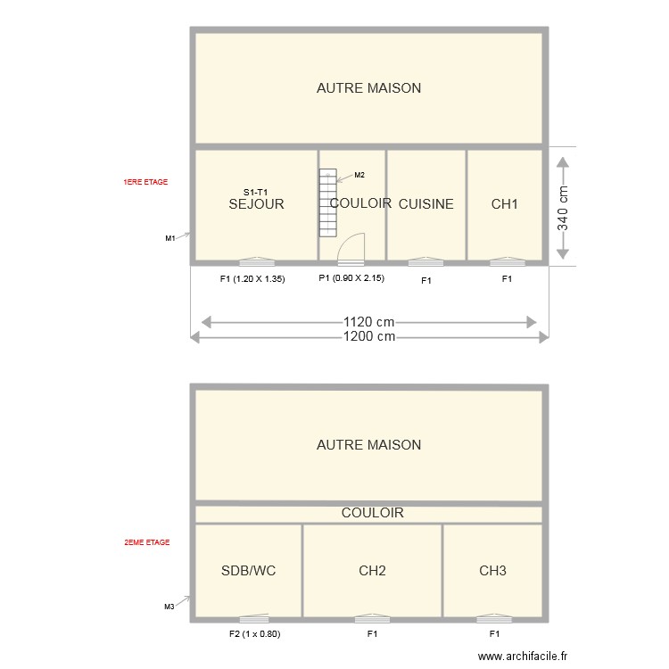 RDC. Plan de 0 pièce et 0 m2