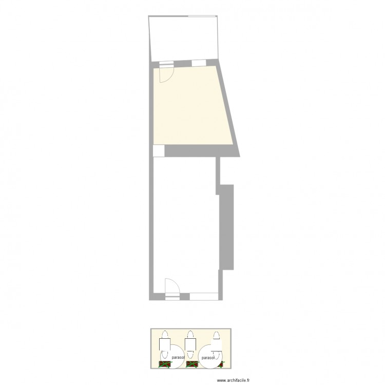 Plan terrasse avant 28 11 2017. Plan de 0 pièce et 0 m2