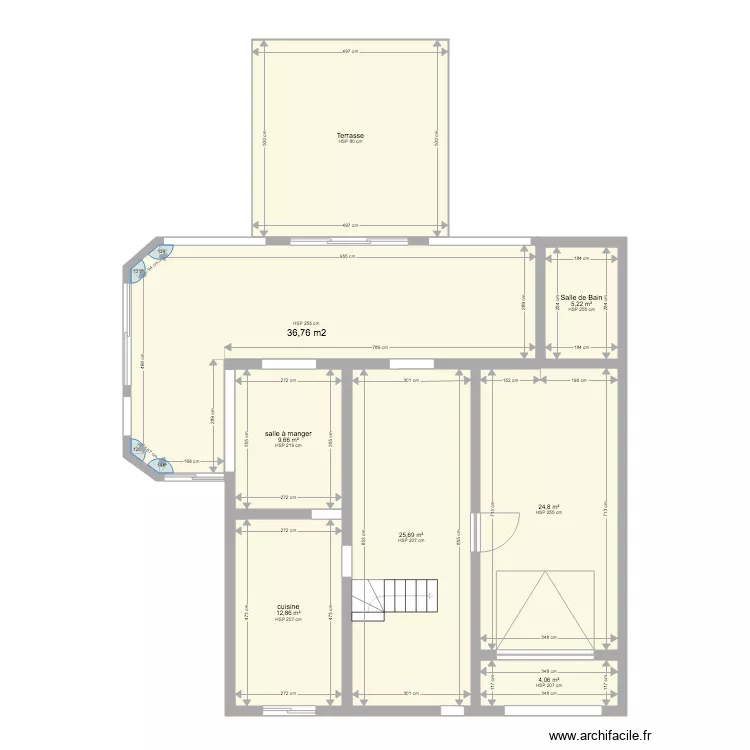 Maison bas projet 2. Plan de 