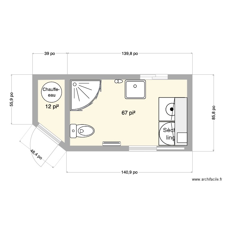 test. Plan de 0 pièce et 0 m2