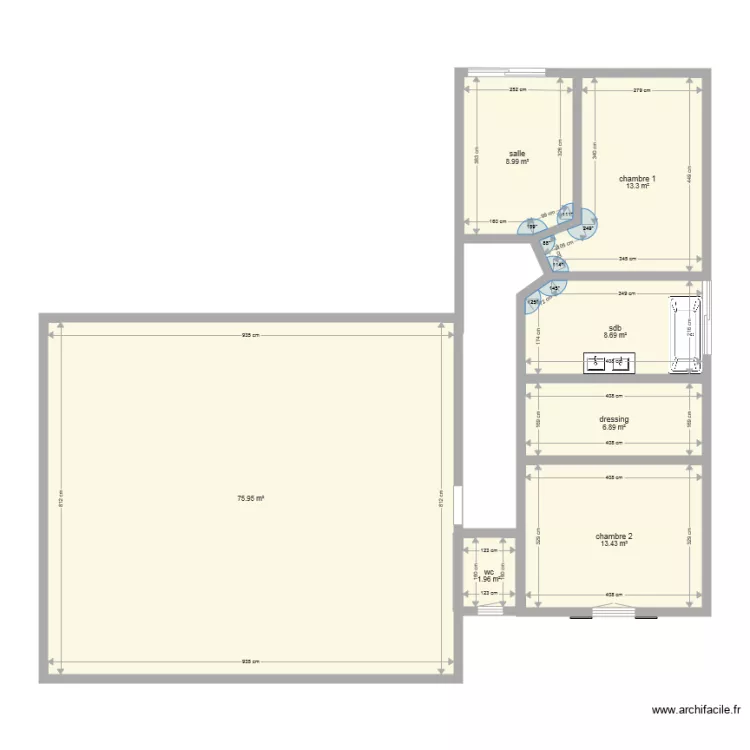 maison muy 6. Plan de 