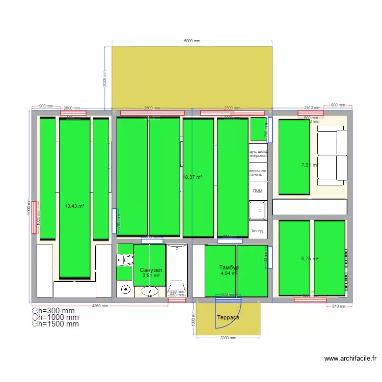 60 2.2 Остров ТП. Plan de 