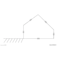 plan en coupe du terrain projet&eacute;
