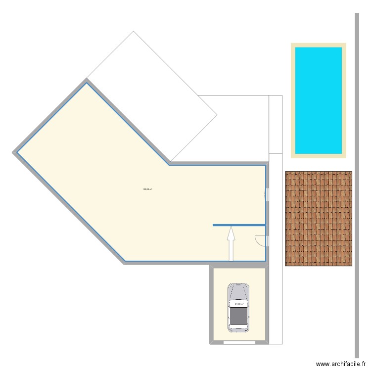 future piscine. Plan de 0 pièce et 0 m2