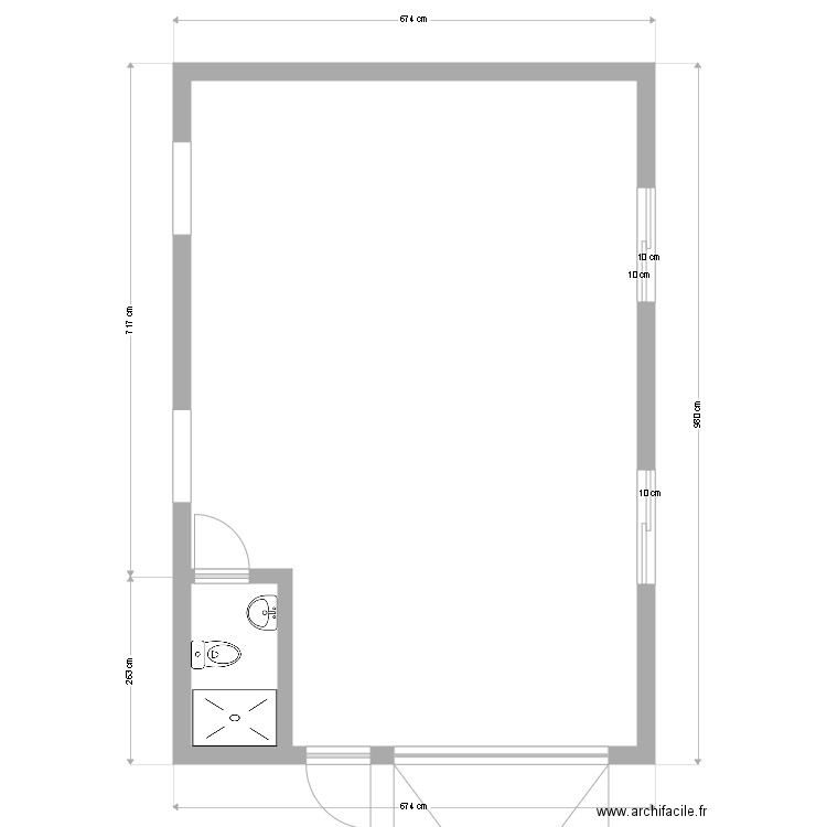 garage. Plan de 0 pièce et 0 m2