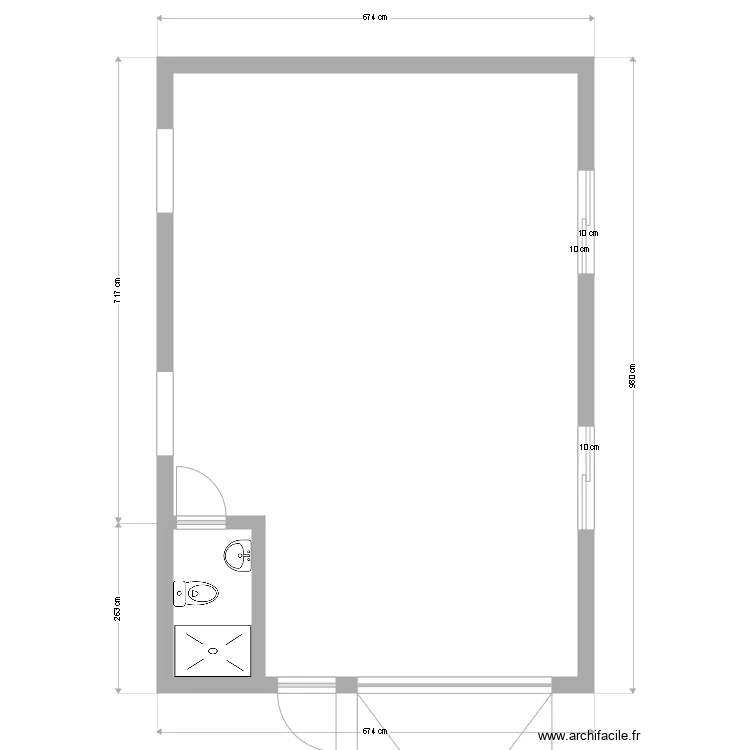 garage. Plan de 