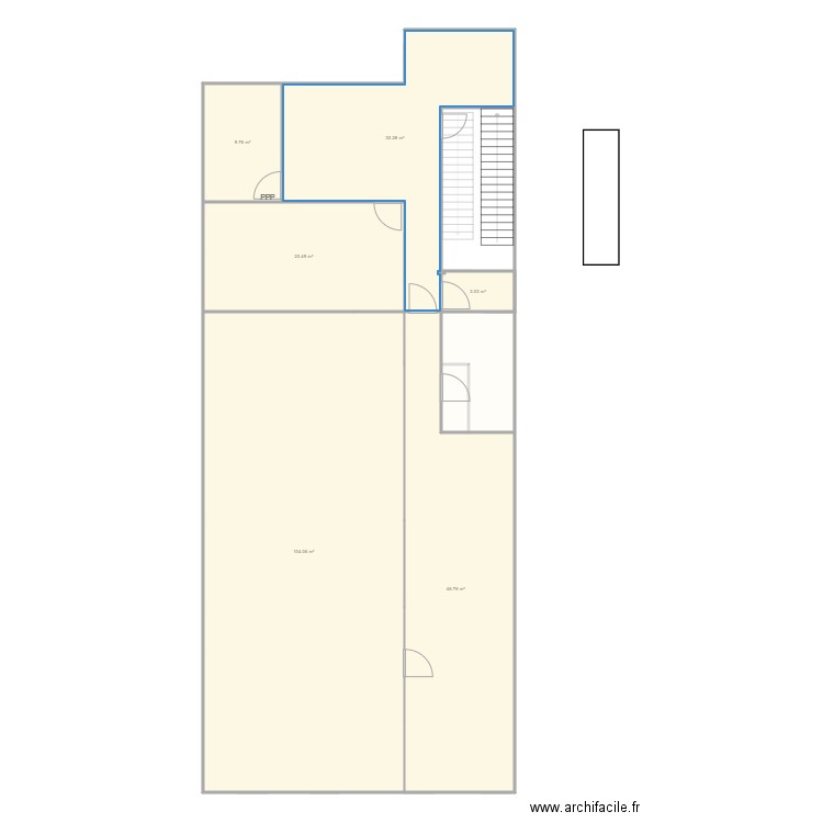 Plan Bureau Chessy Etage. Plan de 0 pièce et 0 m2