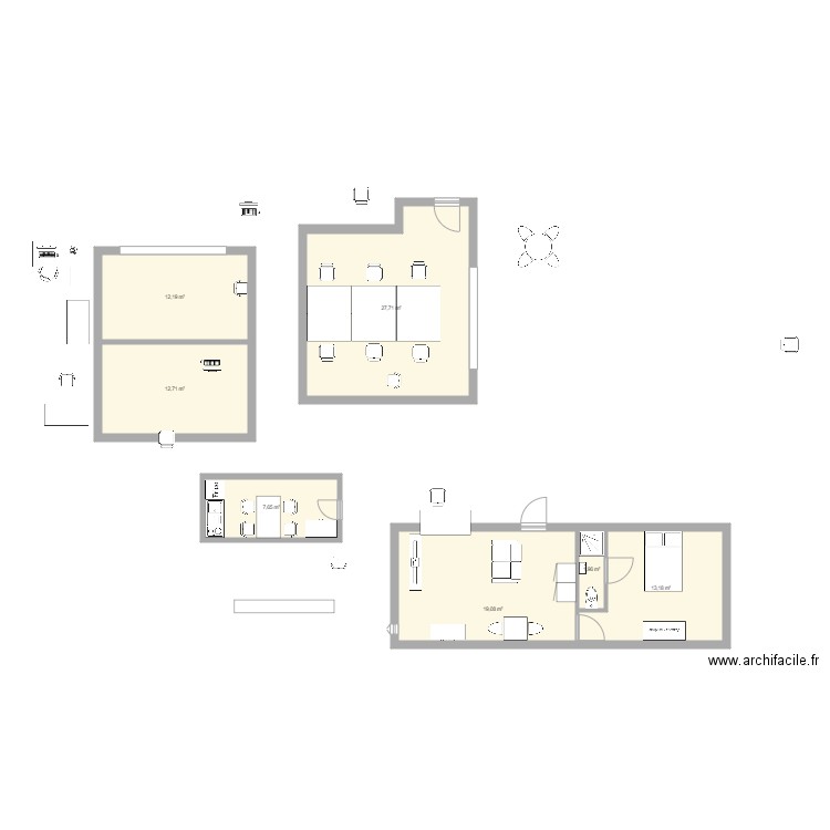 STUDIO. Plan de 0 pièce et 0 m2