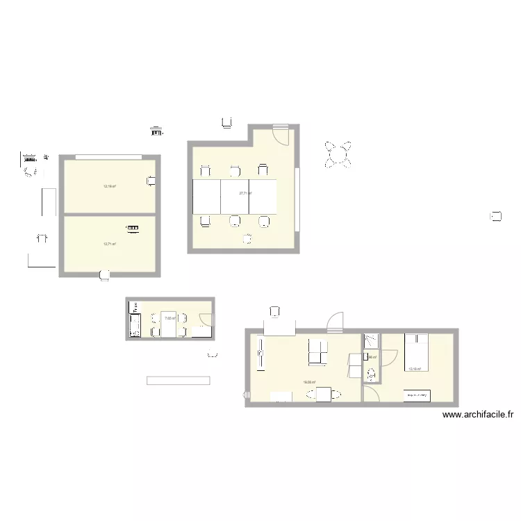 STUDIO. Plan de 