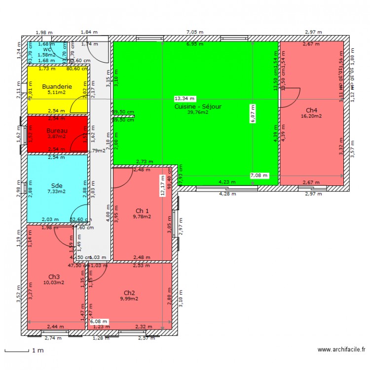 116 landi. Plan de 0 pièce et 0 m2