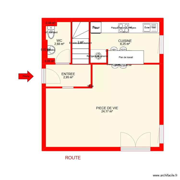BI 11054 RDC. Plan de 
