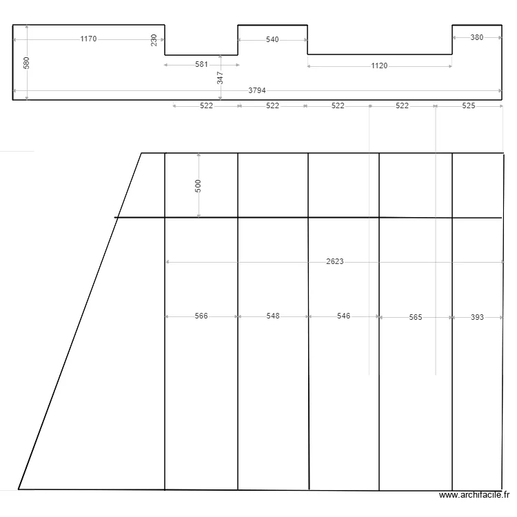 placard monge. Plan de 