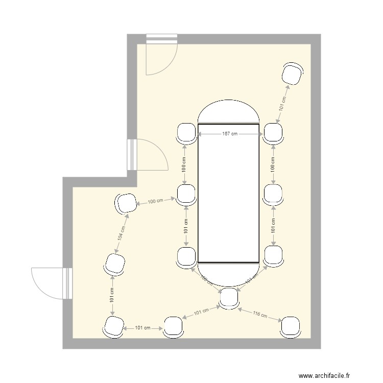 Salle de réunion CSE 4. Plan de 0 pièce et 0 m2