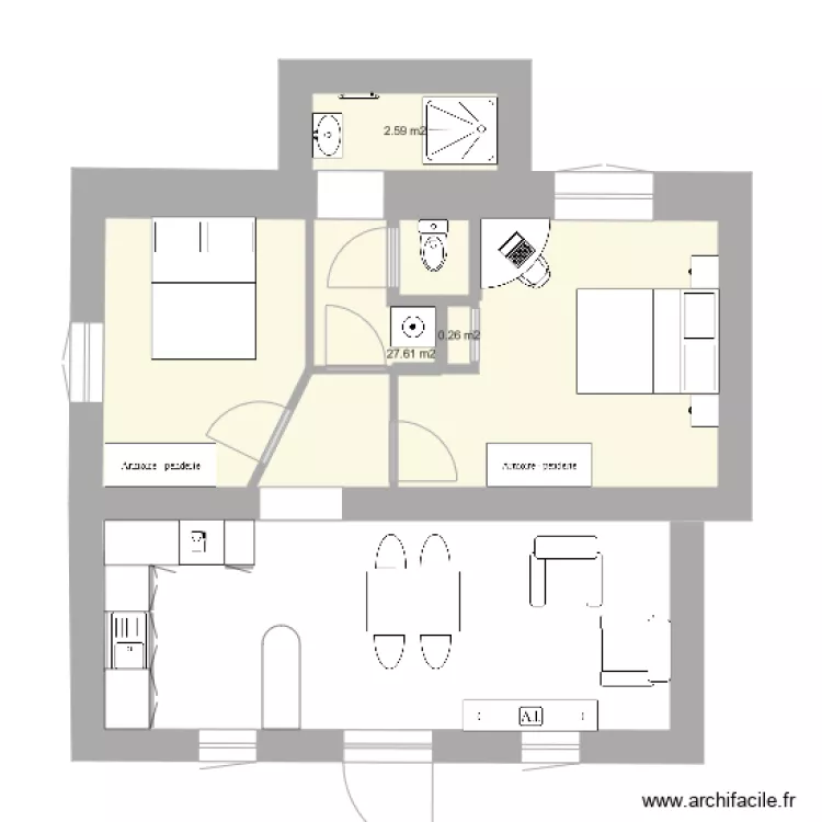 Maison de MAuriac. Plan de 