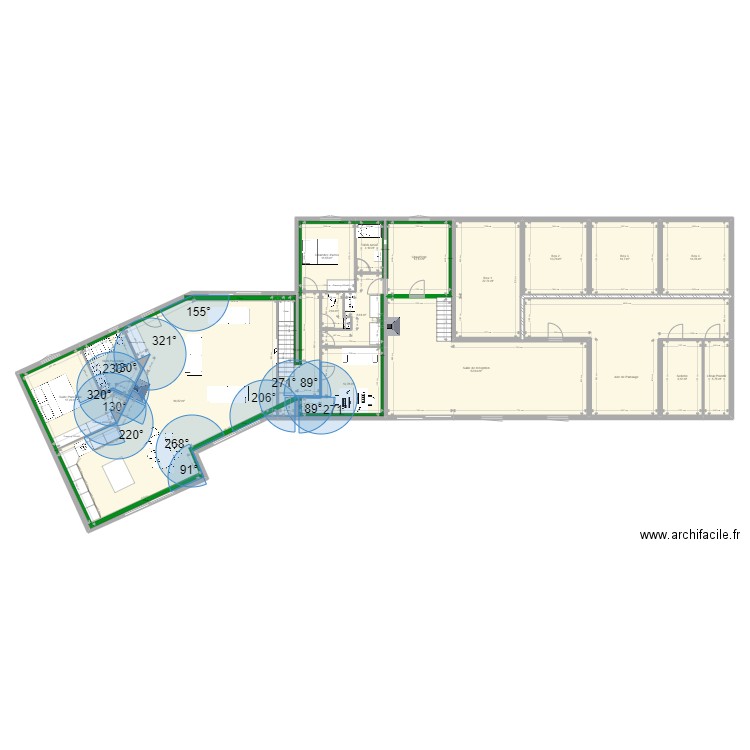 Bas Jarret Vougy 15. Plan de 25 pièces et 398 m2