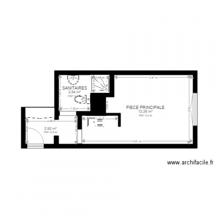 PROJET LOGE CHENNEVIERES AVEC ACCESSOIRS 2. Plan de 0 pièce et 0 m2