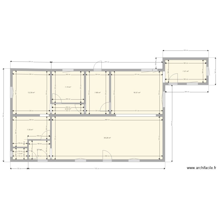 chez nous. Plan de 0 pièce et 0 m2