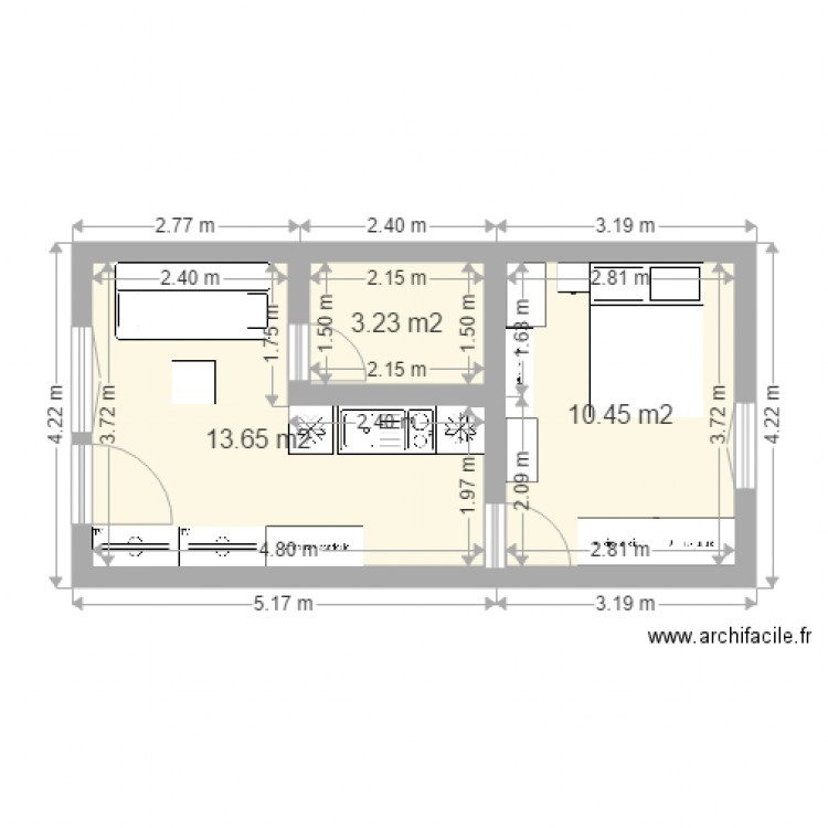 Appart 2. Plan de 0 pièce et 0 m2