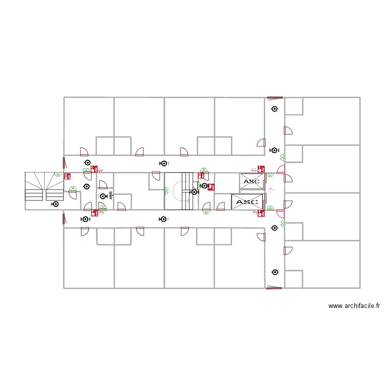 1er etage bouteille 58 incendie et autre. Plan de 0 pièce et 0 m2