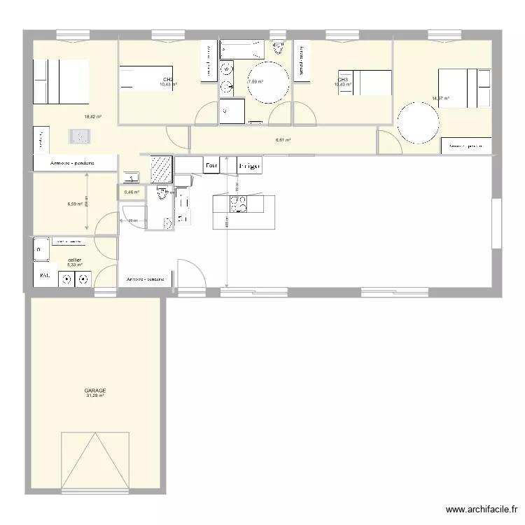 maison epilobes 3bis. Plan de maison epilobes 3bis. Plan de