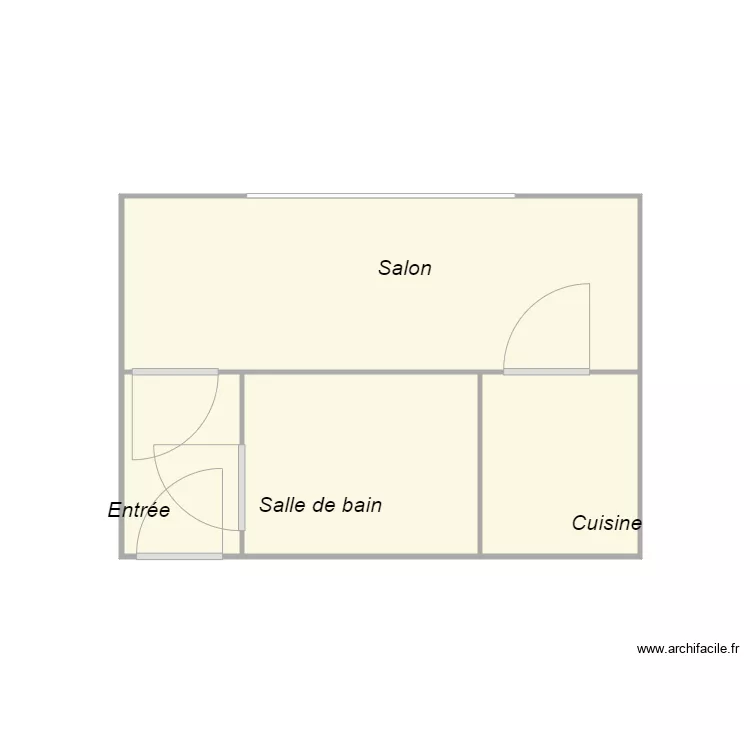 Croquis COUILLAUD. Plan de 