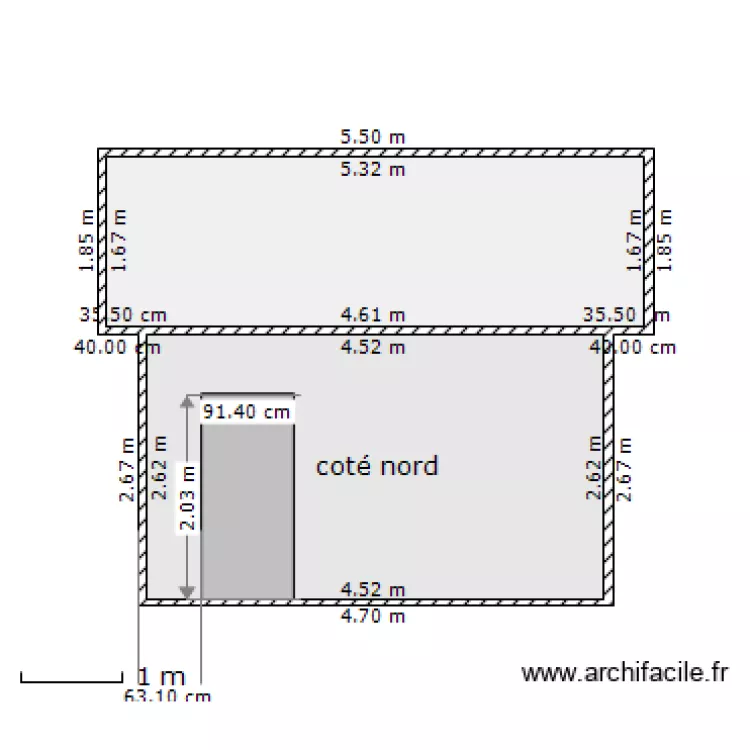 Rucher face Nord. Plan de Rucher face Nord. Plan de