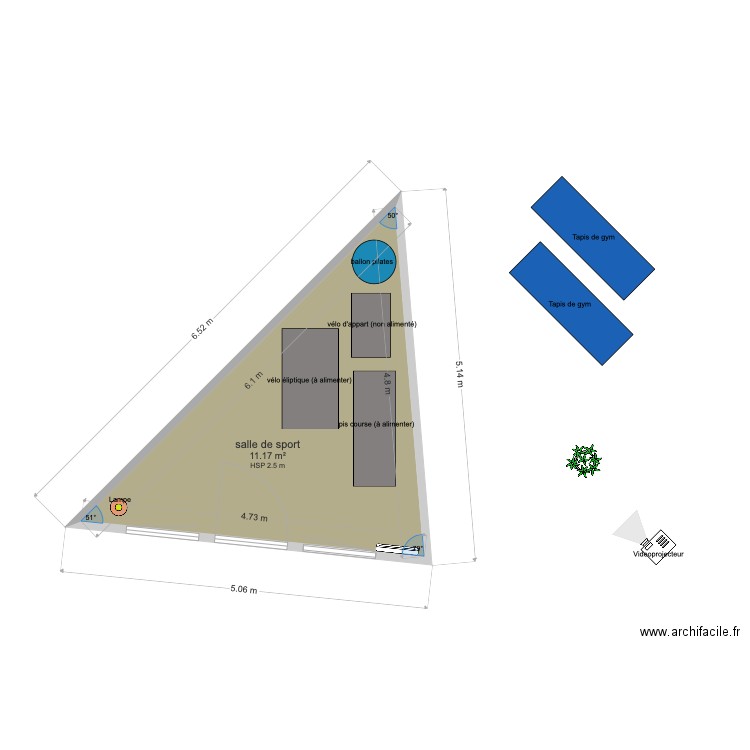 annexe salle de sport. Plan de 0 pièce et 0 m2