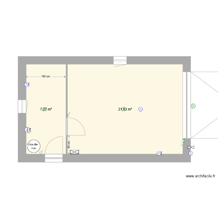 Cellier et Garage vf3. Plan de 0 pièce et 0 m2